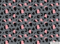 Pink and black leopard print water transfer nail art stickers with model WG4030 design - WG4030