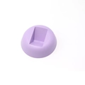 Base rotonda viola con fessura rettangolare per espositore di gioielli in pellicola PE - Base rotonda / Viola Chiaro