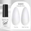 Esmalte de uñas en gel blanco lechoso 7ml con acabados brillante y mate profesional - 03