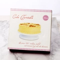 Detail view of 28cm 360-degree rotating cake turntable in professional packaging - Empty Packaging Box