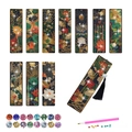 DIY diamond painting bookmark kit with 10 traditional Chinese ink patterns and tassels - Chinese Ink Wash