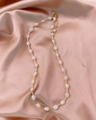 Long Tube Metal Spliced Pearl