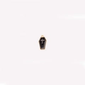 Detail of gothic black coffin charm with golden trim and cross for DIY jewelry making - 6# Black Enamel Cross Coffin