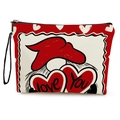 Borsetta cosmetica con gnomo e stampa cuore love you con pratico cinturino nero - Stile Gnomo Ti Amo (xy-062-3) / 17*25cm (Con Cinturino)