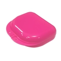 Custodia per apparecchio dentale rosa per contenitore ortodontico e paradenti pro - Rosa