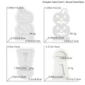 Especificaciones de tamaño para moldes de silicona de espantapájaros y murciélago - Juego de Molde de Candelabro Proyector de Calabaza