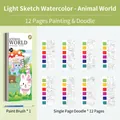 Tierwelt / 12 Seiten Farbe Und Pinsel Inklusive