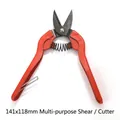 Heavy duty jewelry chain cutter with red non-slip handles and spring action 141x118mm - 141x118mm Professional Side Cutters