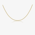 Elegant gold-plated S925 sterling silver box chain necklace with a smooth metallic finish - 18K Gold-286 (Gold Box Chain)