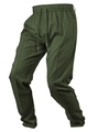 Pantalones casuales verde oliva para hombre con cintura elástica y corte entallado - S / Verde Militar