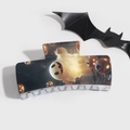 Close-up of square hair claw clip featuring Halloween ghost and pumpkin digital prints - Ghost Pumpkin