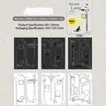 Vintage street lamp style lace paper for scrapbooking with white and black cutout designs - Indicator Light Sign
