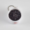 Creative black rice porridge keychain with realistic texture and white plastic bowl - Large / Black Rice Porridge Keychain