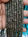 Natural labradorite disc beads spacer with blue flash for DIY jewelry making - Coffee Stone