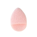 Pink teardrop facial sponge with porous texture for deep cleaning and exfoliating face - Light Pink