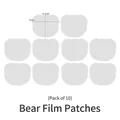 Patchs en film mince en forme d'ours pour moules porte-clés DIY pack de 10 - Feuilles de Film Mince Tête d'Ours (Lot de 10)