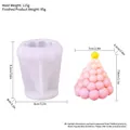 Molde de silicona para árbol de Navidad de burbujas rosas con detalles de peso - Árbol de Navidad de Burbujas lz-119