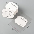 White cloud jewelry display cards with resealable bags for handmade earrings - Handmade 7*8.5cm Cardboard + OPP Bag