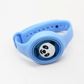 Bracelet lumineux en silicone bleu aux huiles essentielles pour enfant motif panda - Panda Bleu
