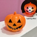 Extra large light-up Halloween pumpkin decoration with sound control and LED glow - 10cm / Steady On