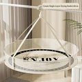 Panier de séchage pliable beige à une couche pour pulls avec motif imprimé - Couche Simple / 60cm / Crème Couche Simple (60cm Rond)
