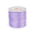 Elastic purple crystal string for DIY jewelry making with high stretch polyurethane material - 0.6mm*50m / Light Purple