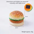 Aimant de frigo burger artificiel en PU avec pain au sésame réaliste et couches de bœuf - Burger au Sésame - Avec Aimant