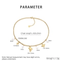 Dettaglio della collana in acciaio inossidabile dorato con ciondoli a stella marina - Stile Delfino Stella Marina Ape Perla (KN292167-SXSJ)