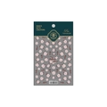 Autocollants à ongles bégonia TS-1519 avec pétales roses et feuilles rouges élégantes - Fleur de Bégonia (TS-1519)