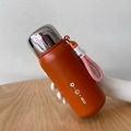 600ml vibrant orange stainless steel insulated water bottle with handle and matte finish - 600ml / Vibrant Orange / Standard Type