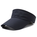 Cappello a visiera blu navy traspirante con tesa lunga per sport all'aperto e relax - Regolabile / Blu Notte