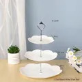 3-Layer Round White Silver