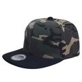 M (56-58cm) Green Camo Top Black Brim