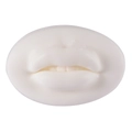 White silicone mouth model for lip piercing training and jewelry display - White-Mouth
