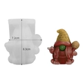 Moule en silicone de nain avec chapeau en nid d'abeille pour bougies de Pâques - Gnome abeille des moissons