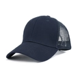 Casquette trucker bleu foncé avec maille respirante et visière incurvée - Taille Unique(Réglable) / Bleu marine