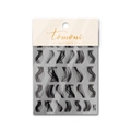 Stickers à ongles effet marbre fumée noire minimalistes avec support adhésif fin - Fumée Noire (to1951)