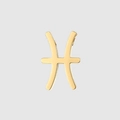 Gepolijste gouden Vissen sterrenbeeld hanger van roestvrij staal voor DIY sieraden - Pisces Style (YP25238) / 1 Stuk / Goud