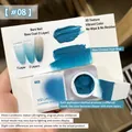 Nail art gradient clapping glue in shade #08 deep blue with high saturation finish - Painted Patting Glue No. 8
