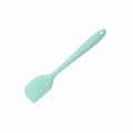Single-piece light green silicone spatula for baking and cooking on a white background - Spatula / Nordic Green