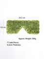 Handcrafted natural green jade eye mask featuring 71 polished rectangular gemstone pieces - 71# Green Phoenix Jade Eye Mask