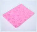 Pink absorbent microfiber pet towel featuring ocean-themed mermaid and starfish prints - Pink / Ocean Embossed