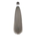 Extensions de cheveux synthétiques EZ Braid gris 26 pouces pour tresses de qualité - Gris (FR 171#)
