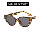 Occhiali da sole chic cat eye con montatura leopardata e lenti grigio scuro - Leopardo Lenti Grigie