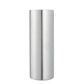 20oz sublimation tumbler in silver brushed stainless steel finish with straight body - 20oz / Steel Color