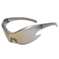 Y2K punk wraparound sunglasses with smoky grey frame and golden brown gradient lens - Luxury Gold