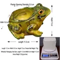 Cute green frog succulent planter pot, resin craft garden decor, 175g lightweight design - Frog Planter + Boxed