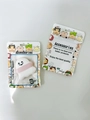 Ghost shaped white makeup sponge puff with pink strap in clear packaging case - Ghost 12 + Packaging Bag