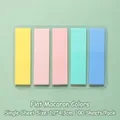Morandi Macaron PET δείκτες, 100 φύλλα, 1,2x4,3cm ημιδιαφανείς αυτοκόλλητες σημειώσεις - 100 Τεμάχια/Συσκευασία / Χρώμα Macaron (Επίπεδο)