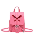 Rosa Mini-Rucksack für Damen mit Schmetterlings-Ausschnitten und Metallschnallen-Detail - Rosa